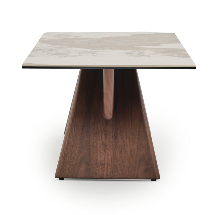 Emmeline Ceramic Coffee Table Light Brown