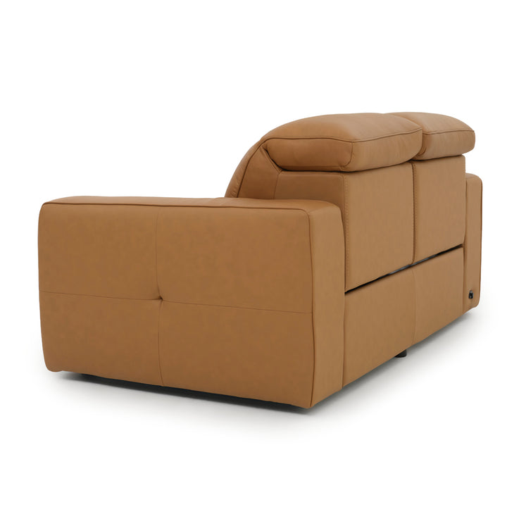 Nikolai Leather Reclining Loveseat Cognac