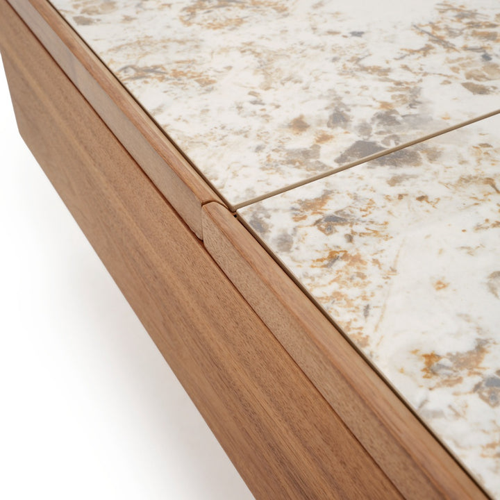 Emoni Coffee Table with Storage Dark Brown