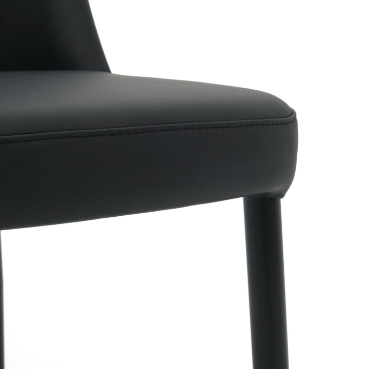 Wima Leather Chair Black