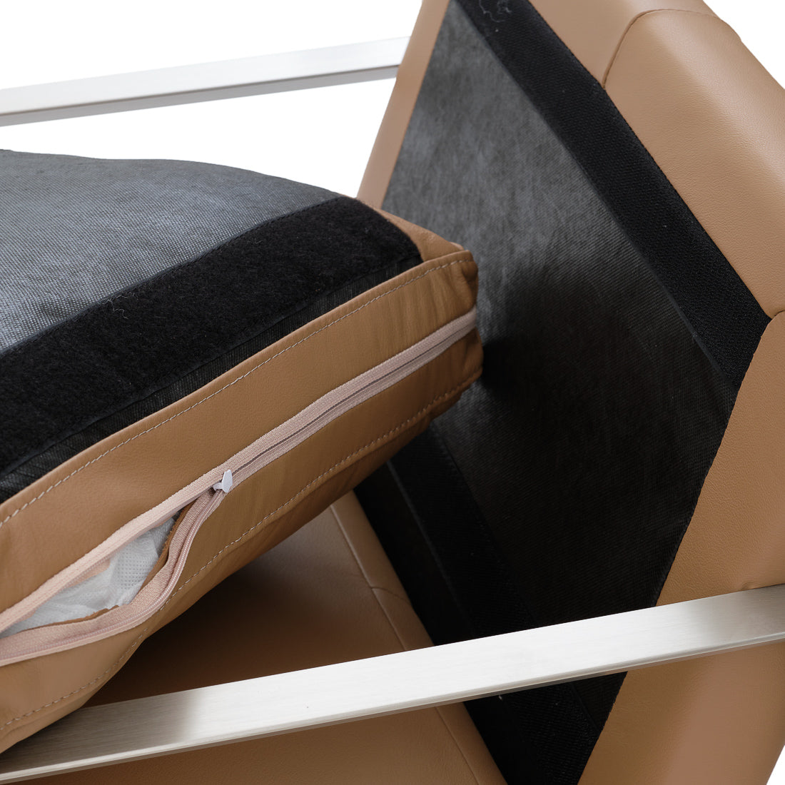 Everton Leather Accent Chair Cognac