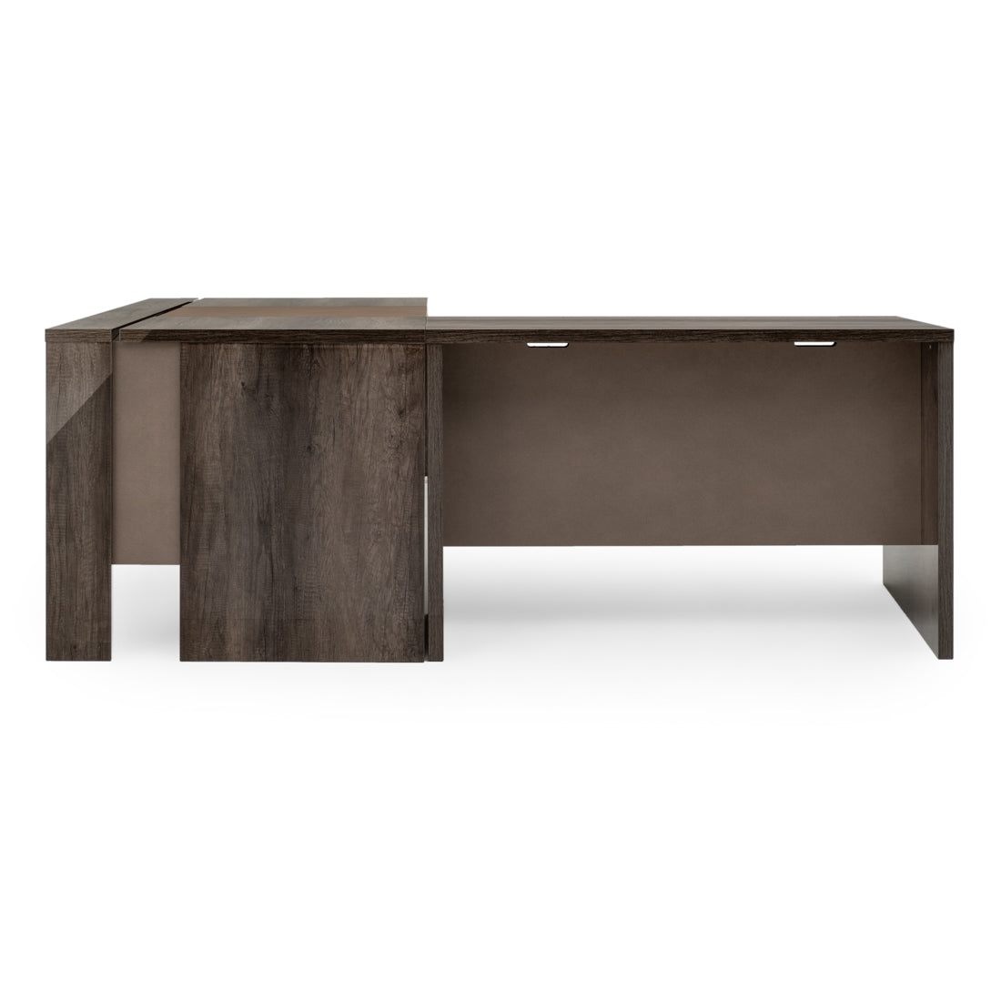 Winslet L-Shaped Desk Dark Grey