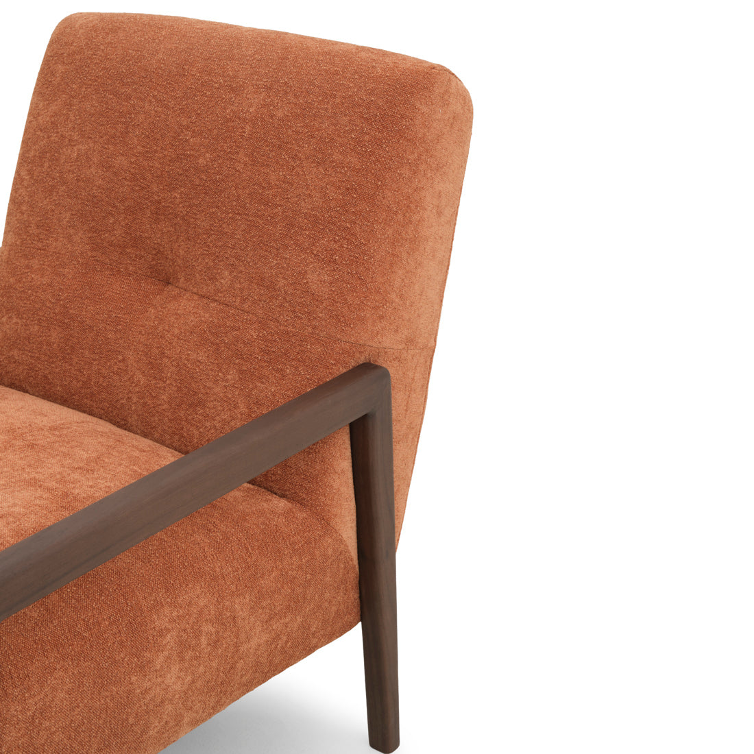 Norina Fabric Accent Chair Orange