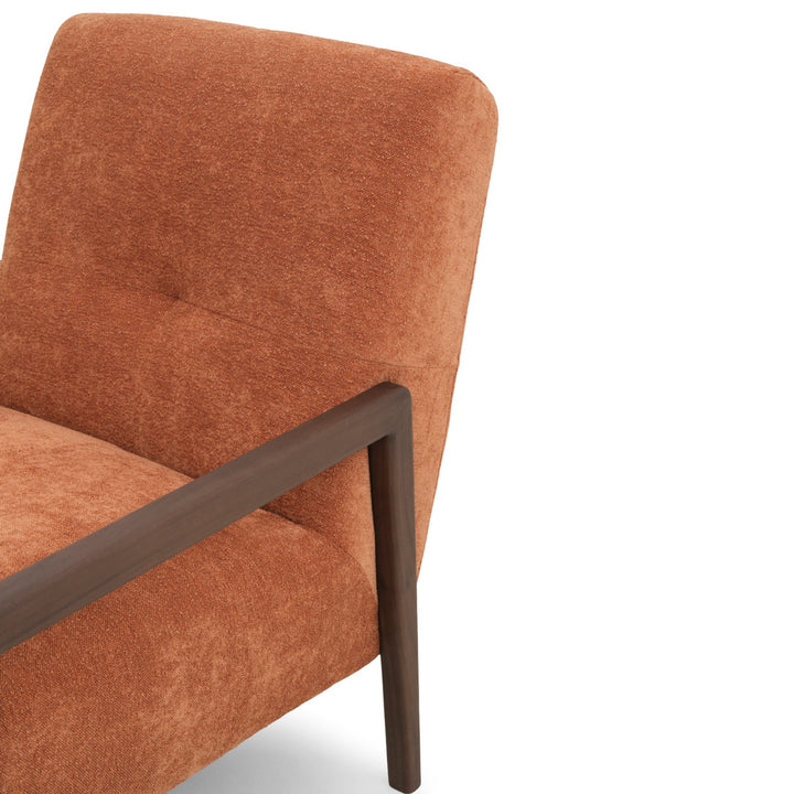 Norina Fabric Accent Chair Orange