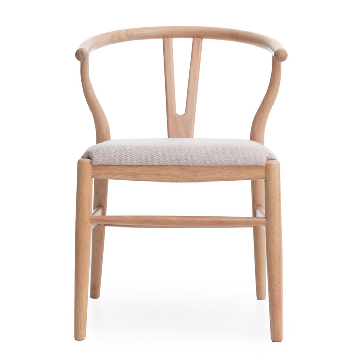 Nakesha Wood Armchair Light Brown