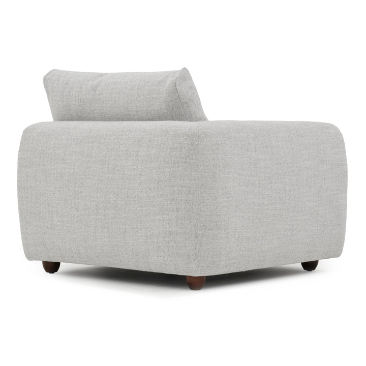 Nadal Modular Left Chair Light Grey