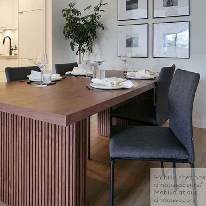 Emory Extendable Dining Table Dark Brown