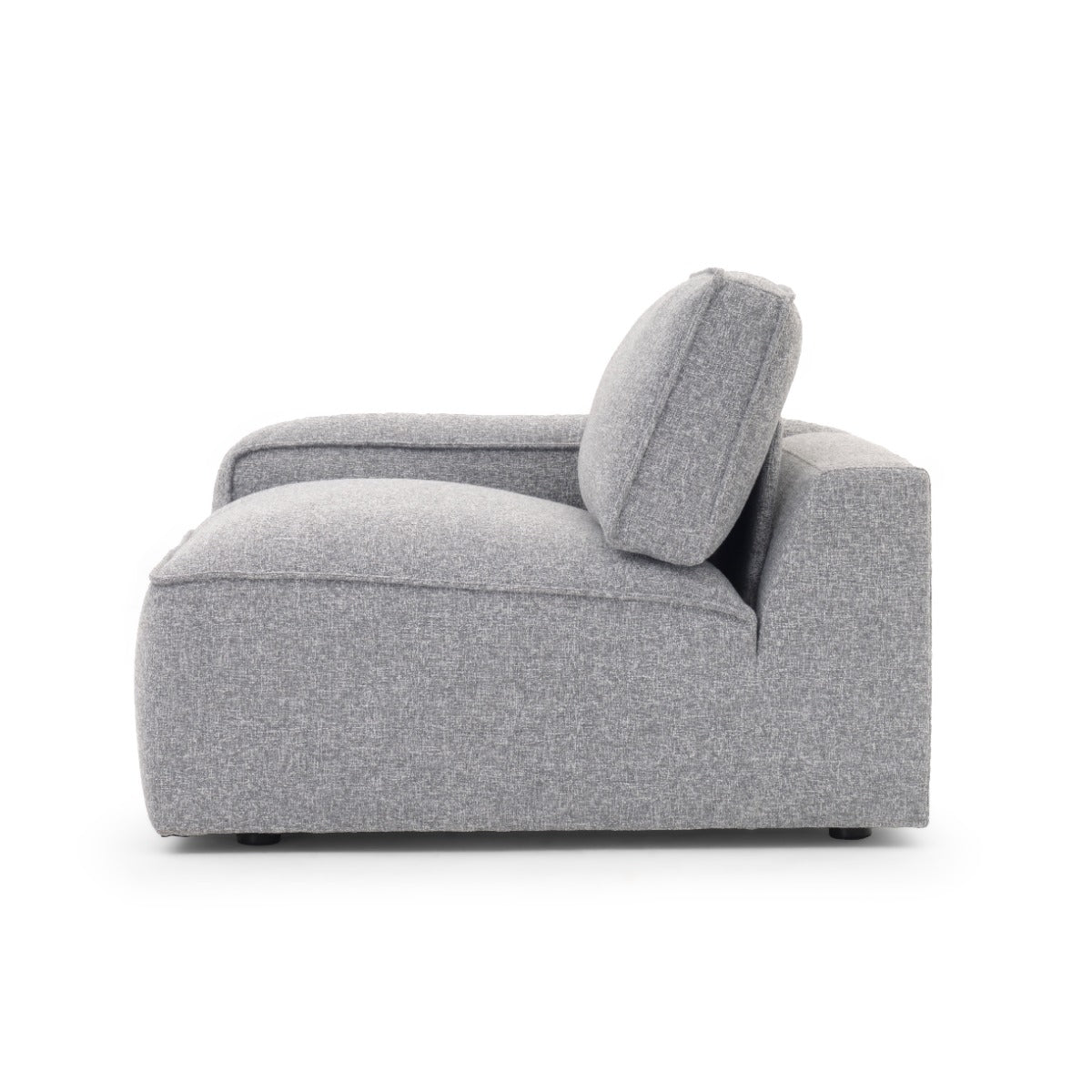 Nash Modular Left Chair Dark Grey