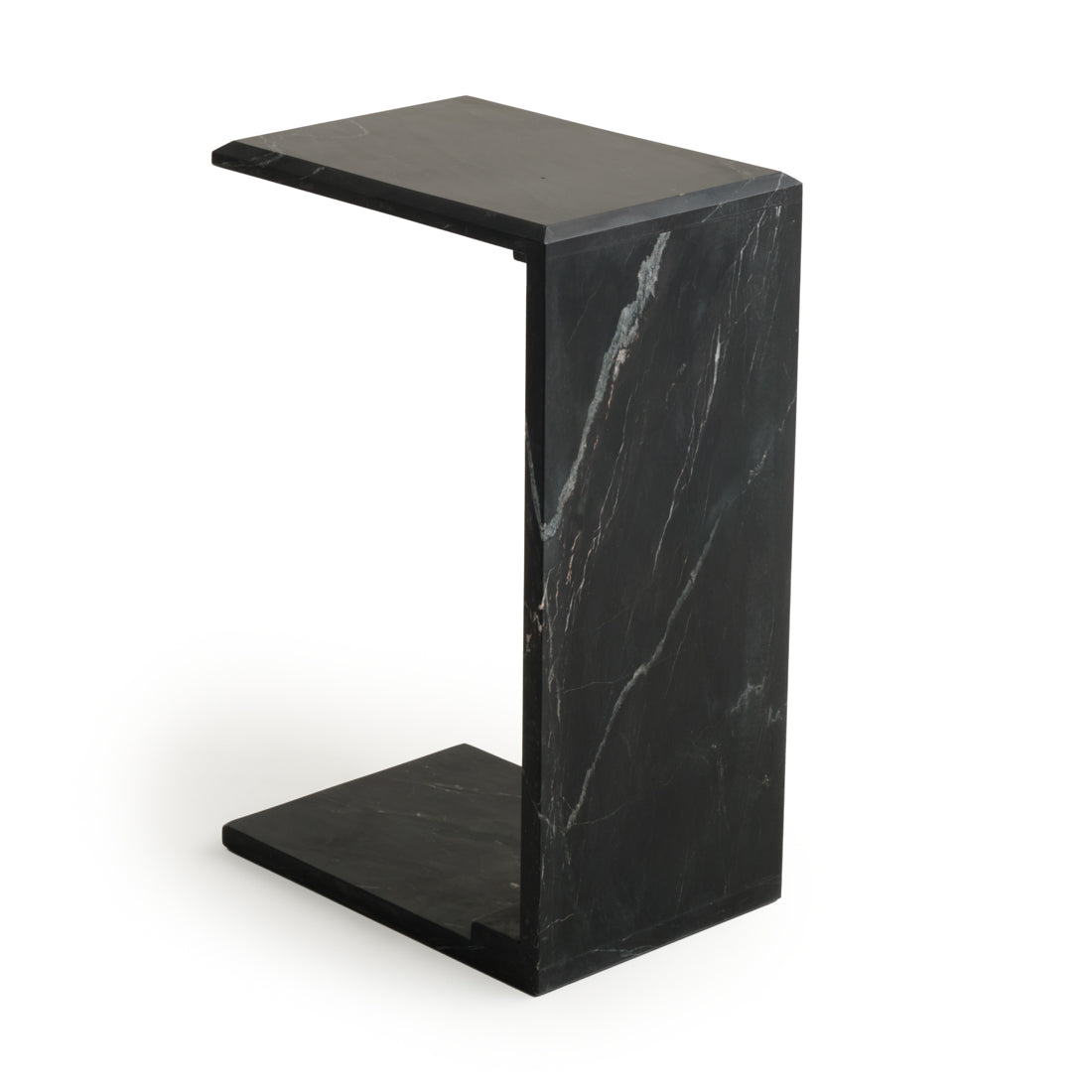 Neville Marble Accent Table Black