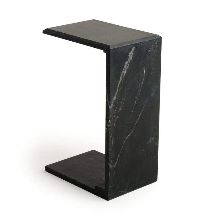Neville Marble Accent Table Black