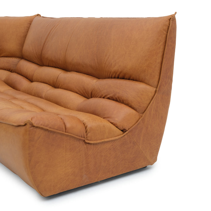 Nesto Leather Modular Set Cognac