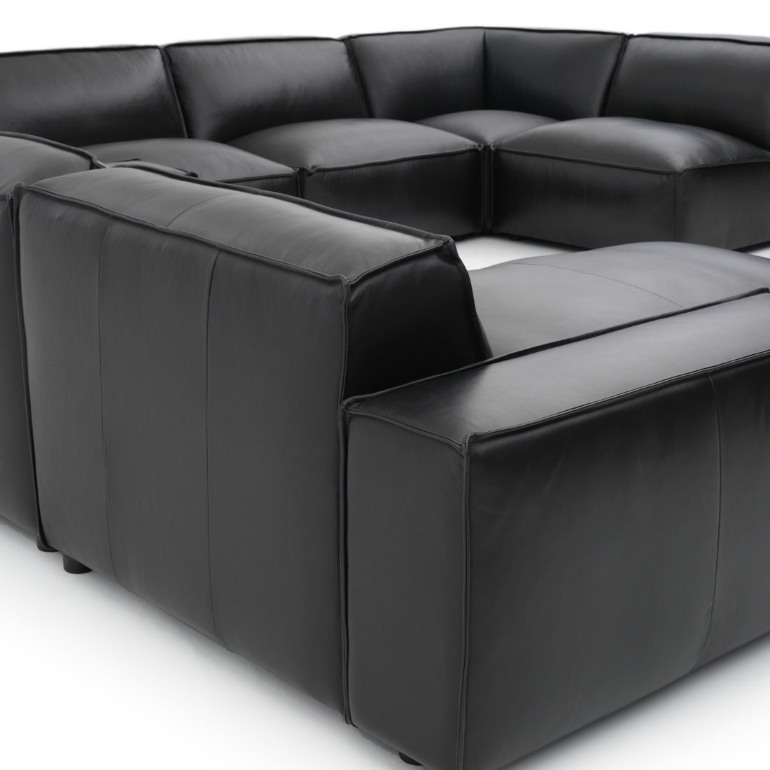 Nook Leather Modular Set Black