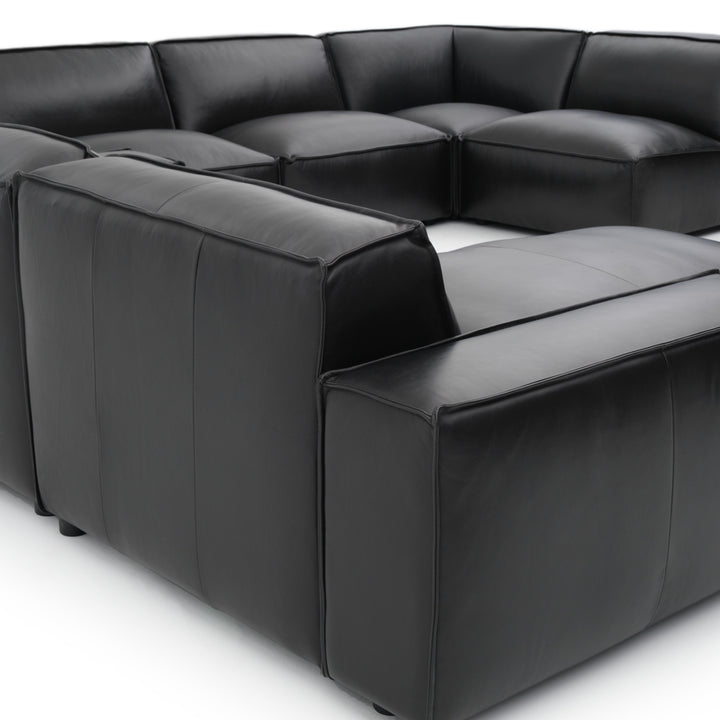 Nook Leather Modular Set Black