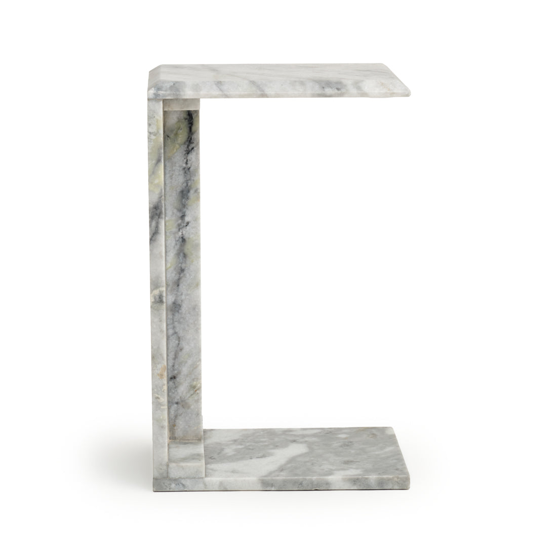 Neville Marble Accent Table White