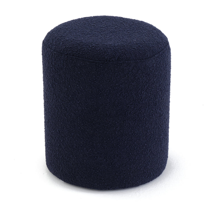 Emondi Fabric Ottoman Dark Blue
