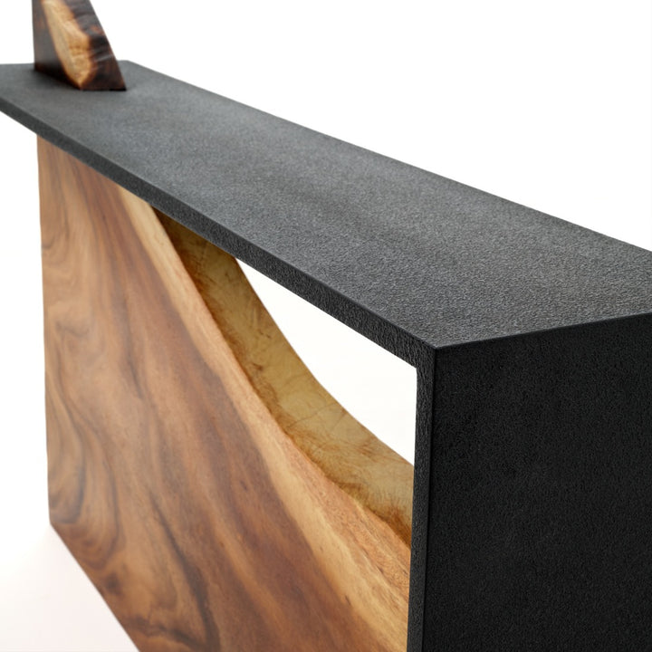 Niranda Wood Console Table Light Brown