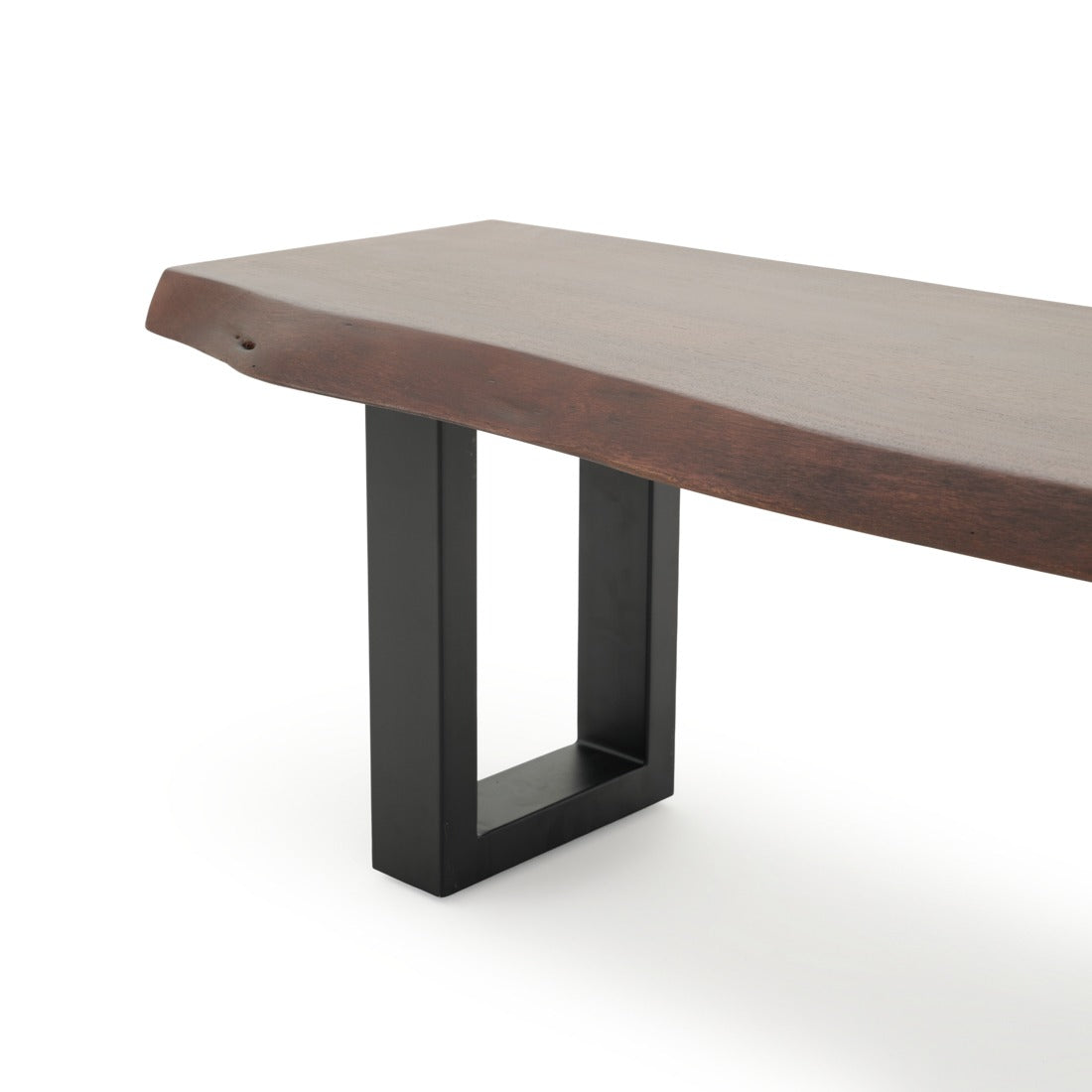 Noema Wood Bench Dark Brown