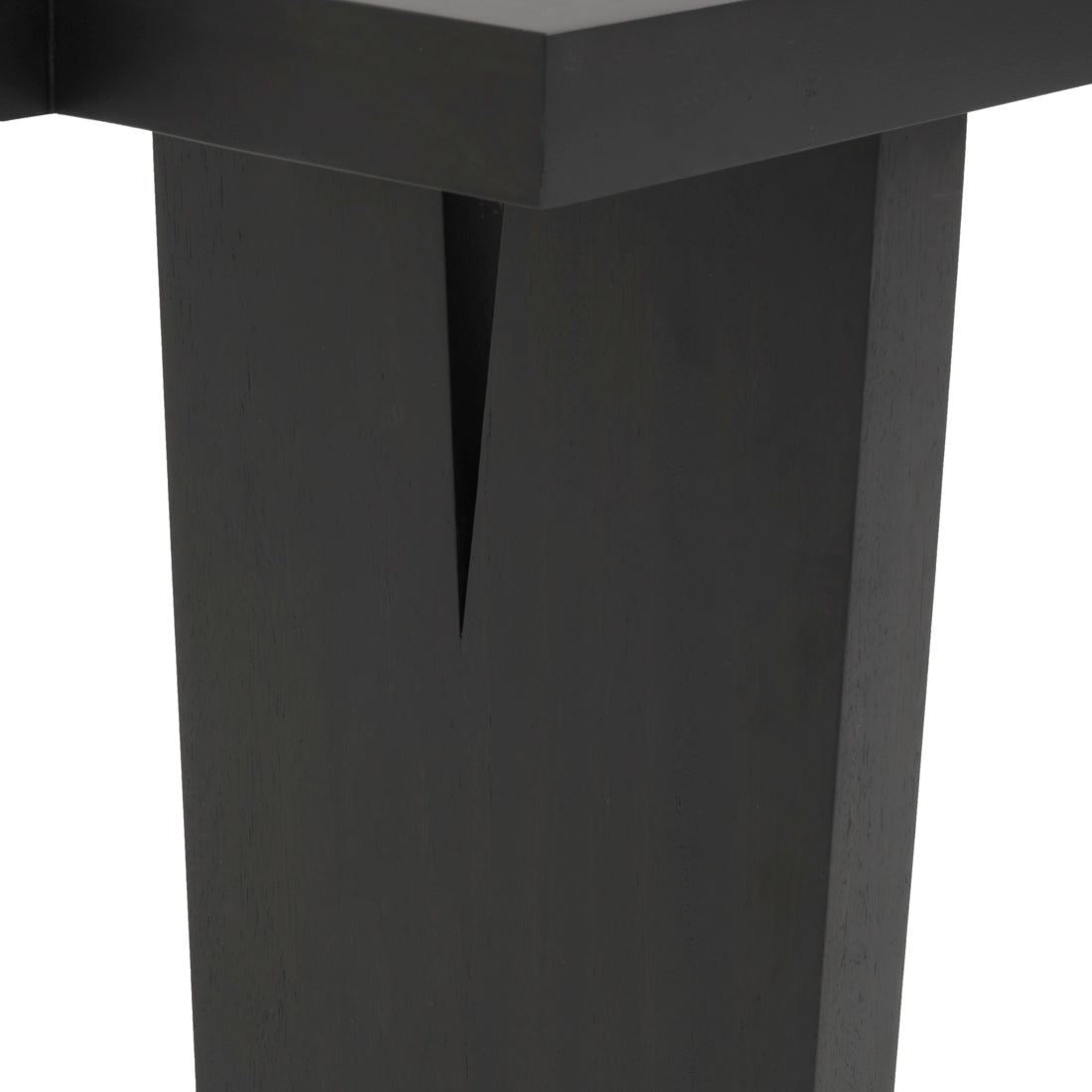 Shayla Wood Console Table Black