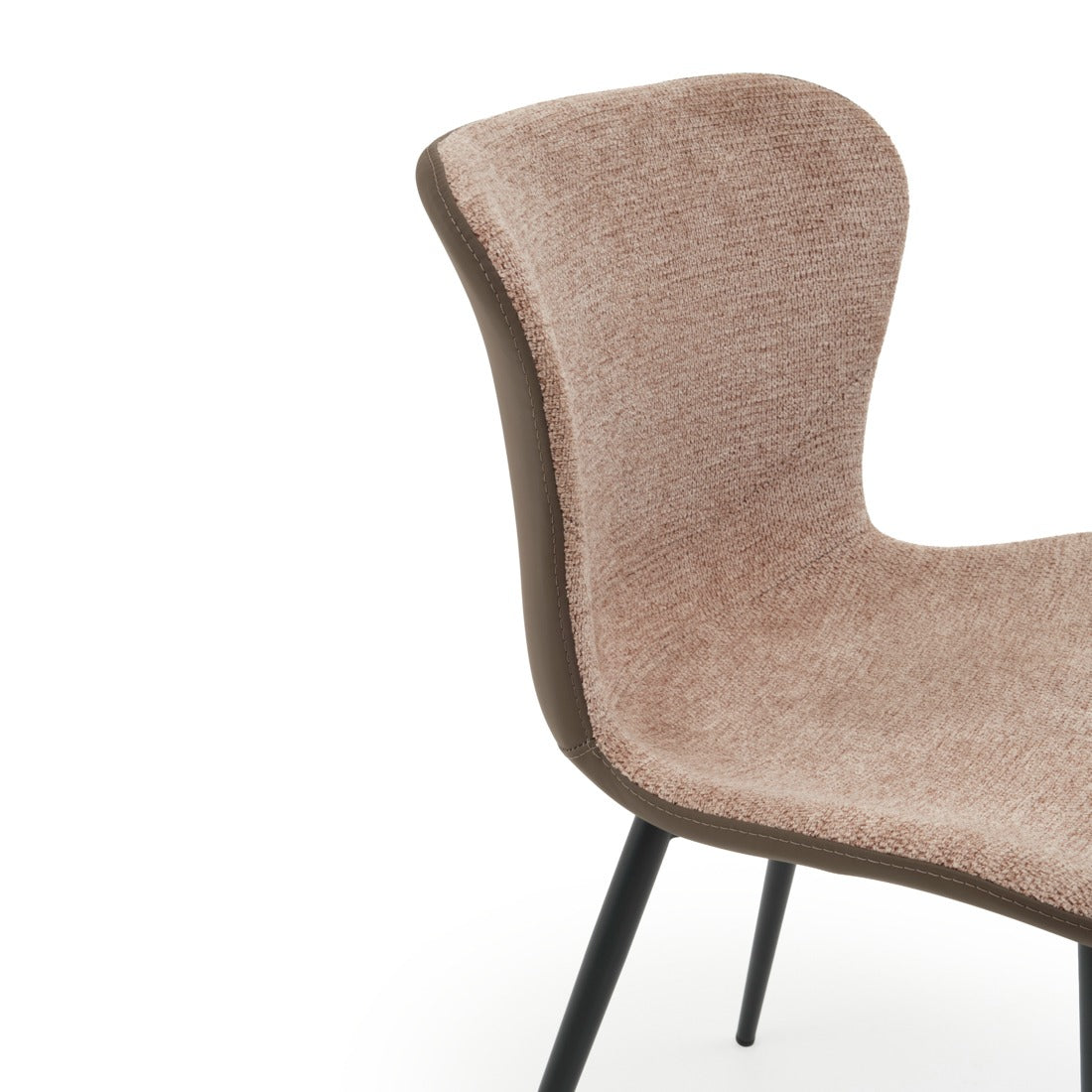 Ebina Fabric Chair Dark Brown