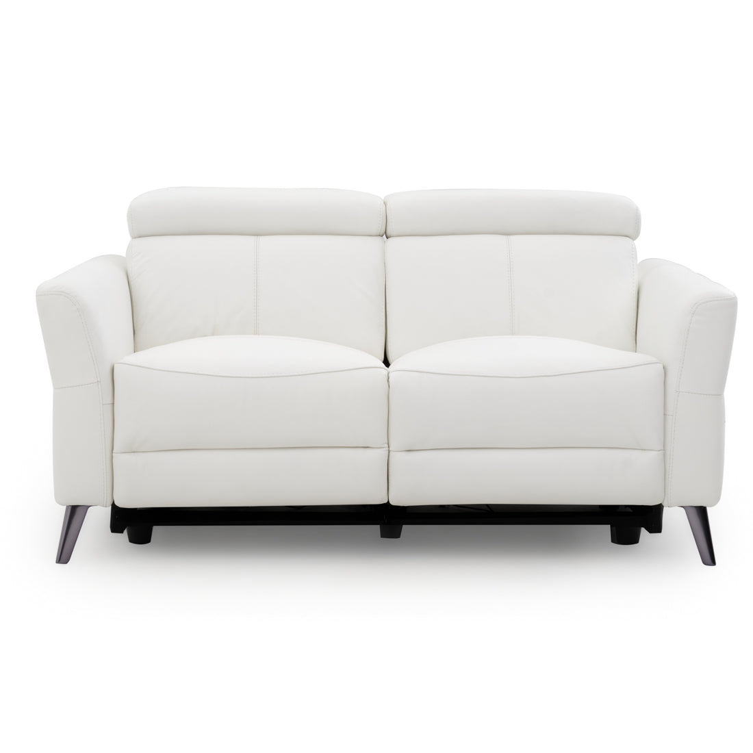 Westlyn Leather Reclining Loveseat White
