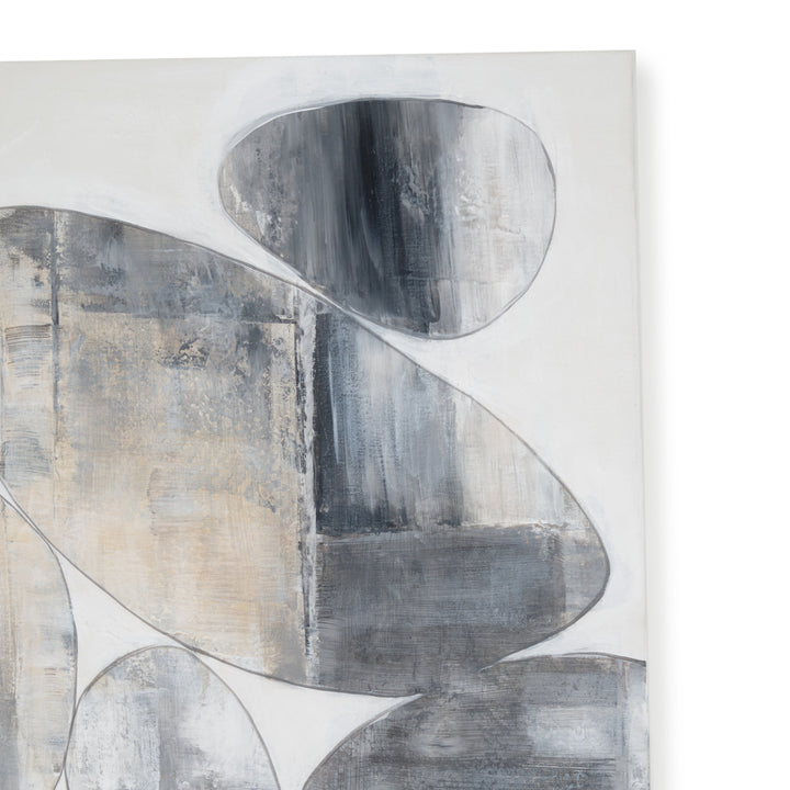 Nacama Painting on Canvas Light Grey