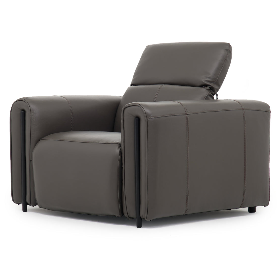 Wilnoir Reclining Accent Chair Dark Grey