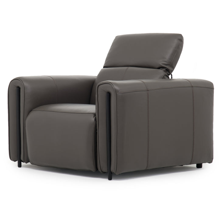 Wilnoir Reclining Accent Chair Dark Grey