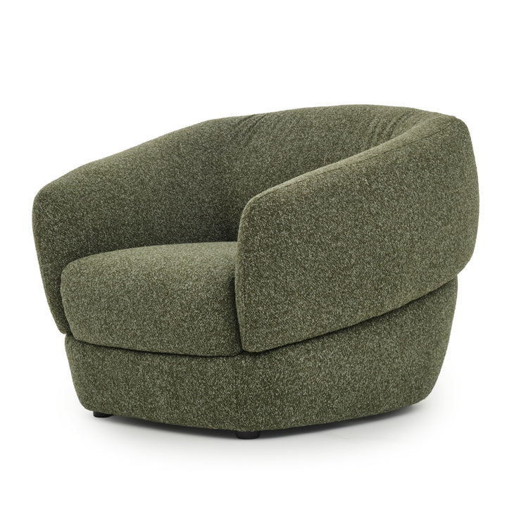 Nesla Fabric Accent Chair Dark Green