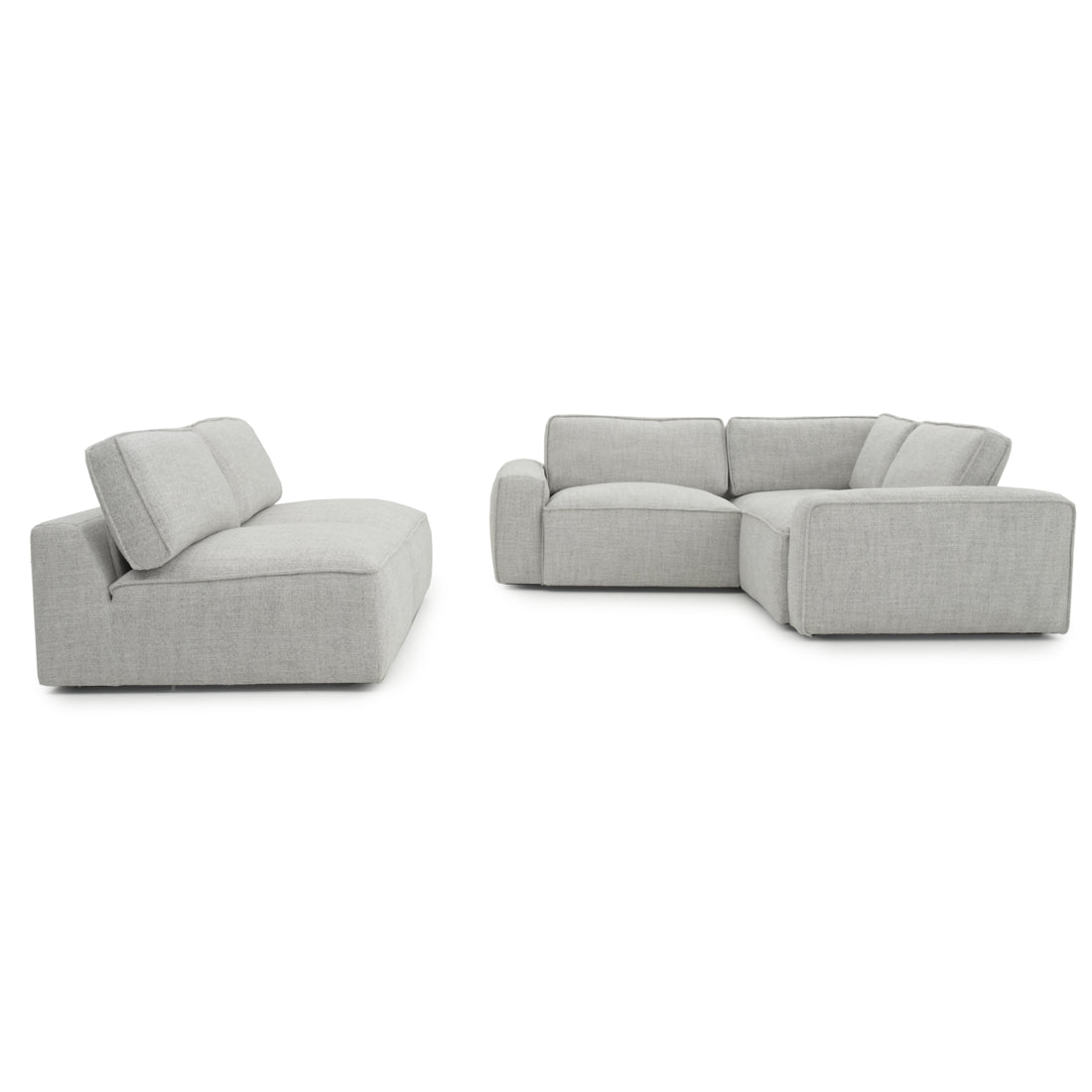 Nash Fabric Modular Set Light Grey