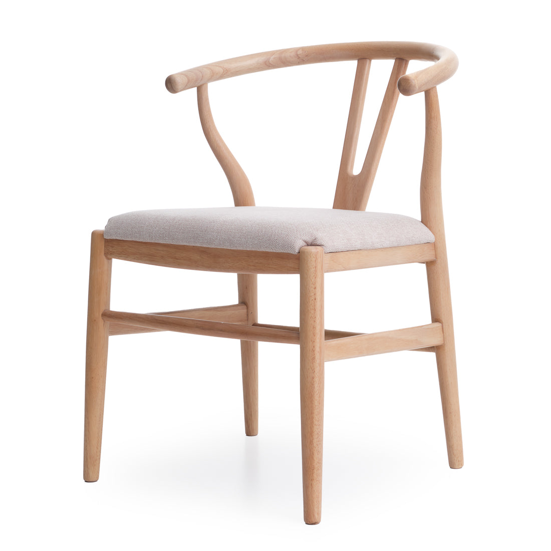 Nakesha Wood Armchair Light Brown