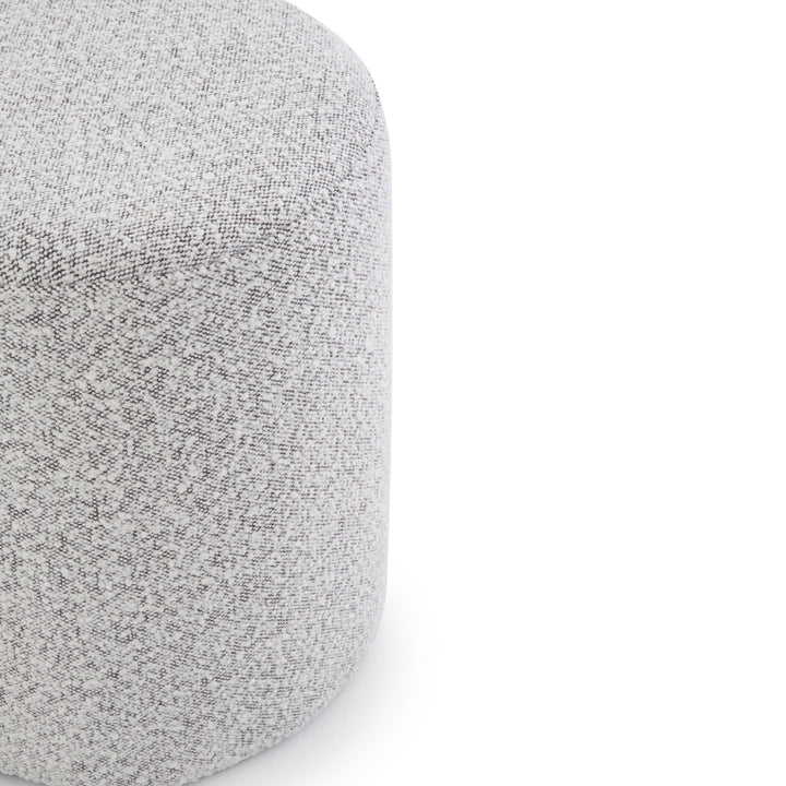 Emondi Fabric Ottoman Light Grey