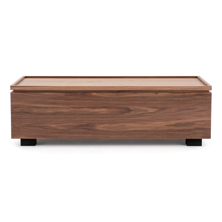 Emmet Wood Coffee Table Dark Brown