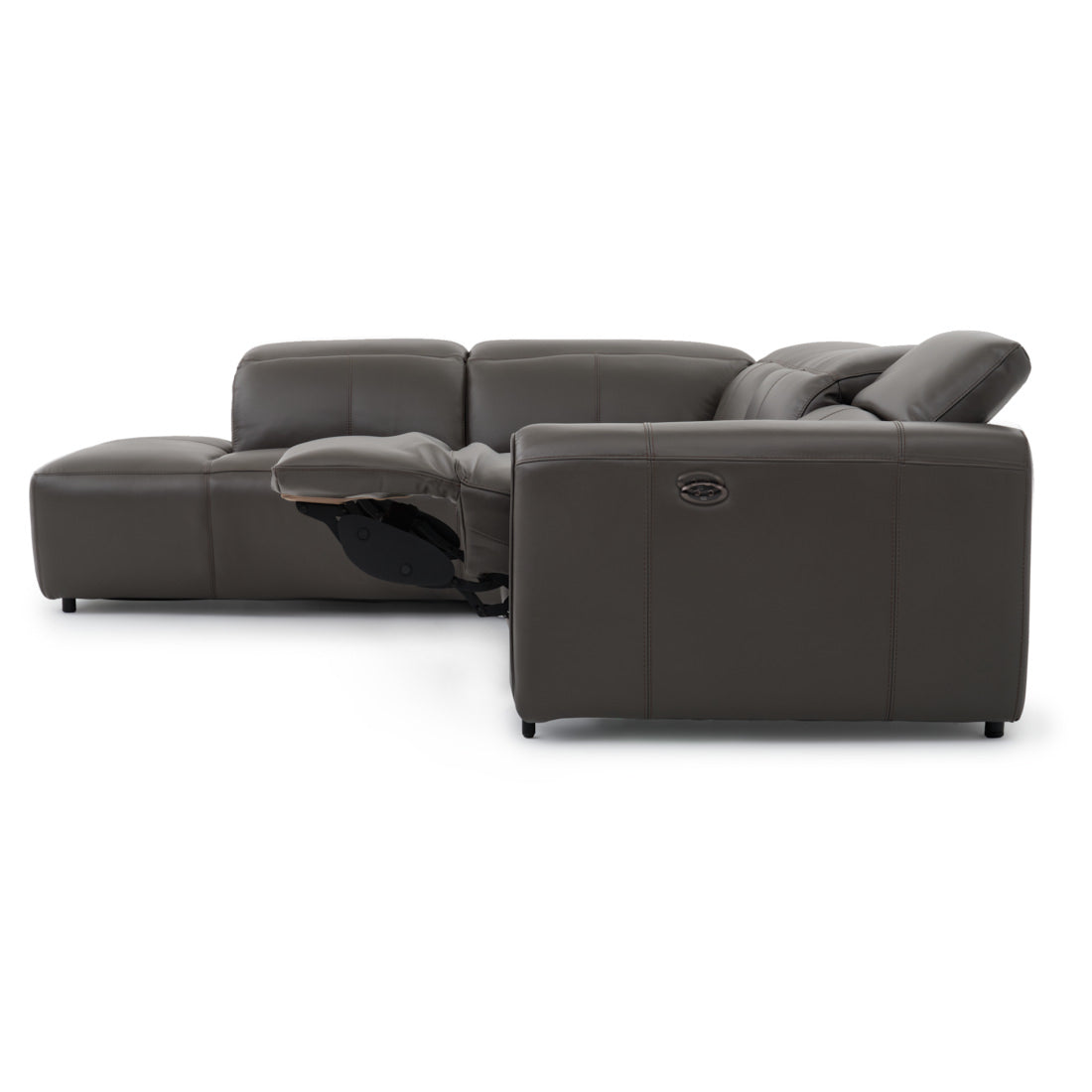 Wilnoir Reclining Sectional Sofa Dark Grey