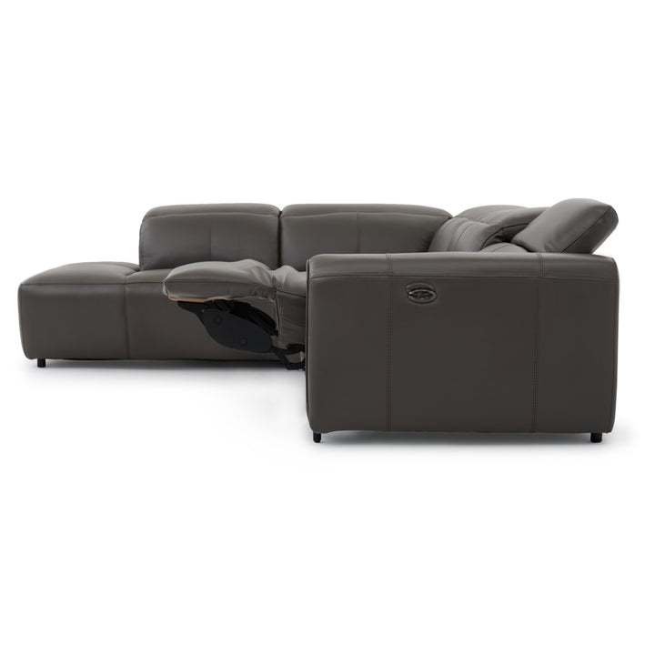 Wilnoir Reclining Sectional Sofa Dark Grey