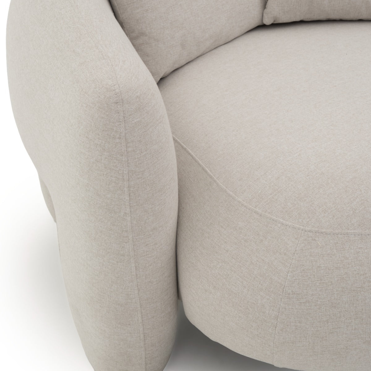 Elinda Fabric Accent Chair Beige