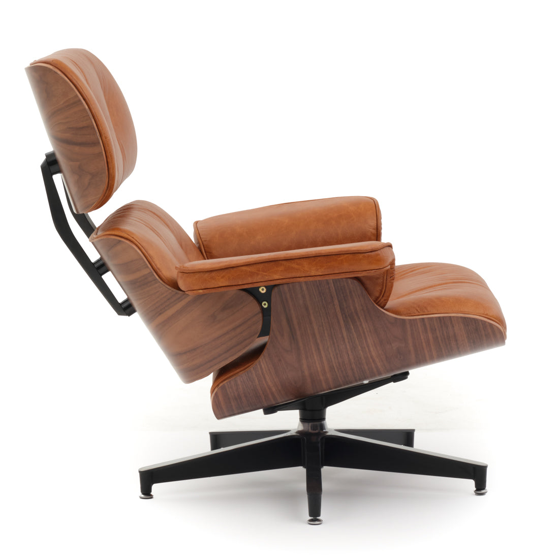 Norena Accent Chair with Ottoman Cognac
