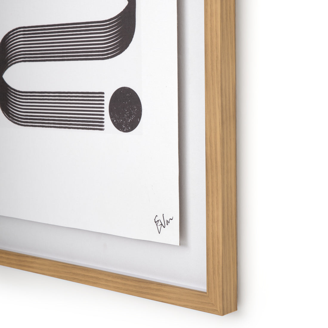 Elsie Print on Canvas Black & White