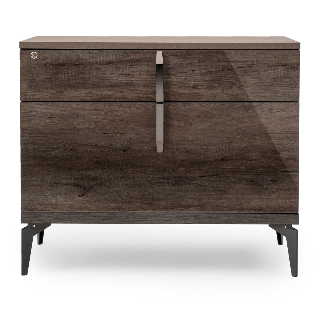 Winslet 2-Drawer Filing Cabinet Dark Brown
