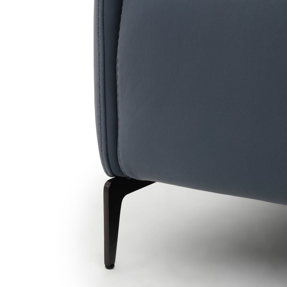 Wakely Leather Reclining Loveseat Dark Blue