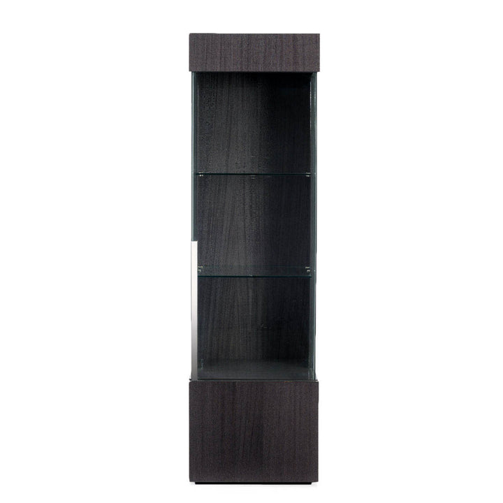Carlyle Wood Bookcase Dark Grey