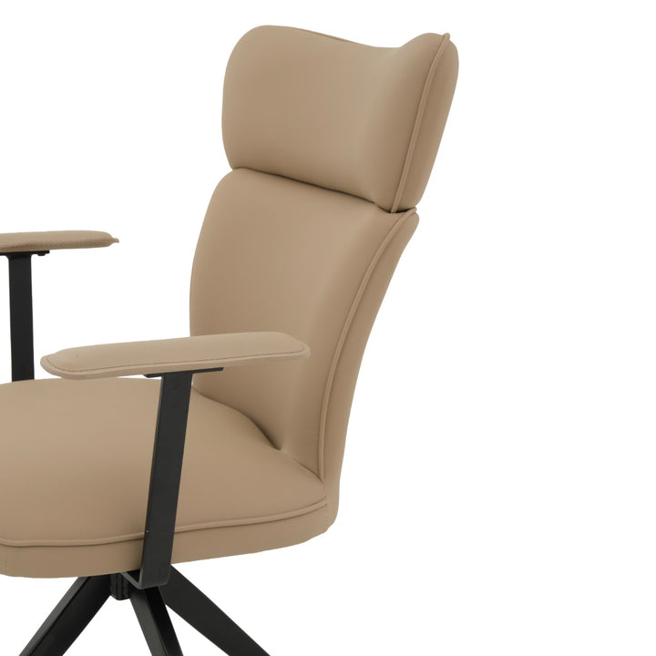 Edrian Swivel Armchair Taupe