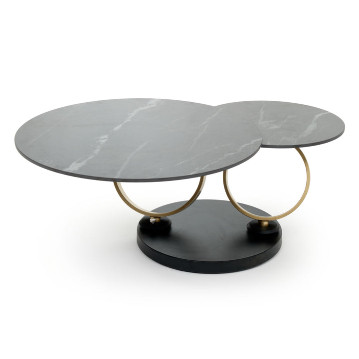 Whitten Ceramic Coffee Table Black