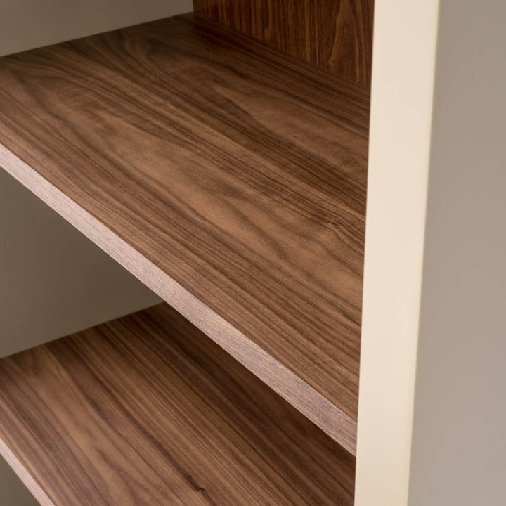 Neghan Wood Bookcase Dark Brown
