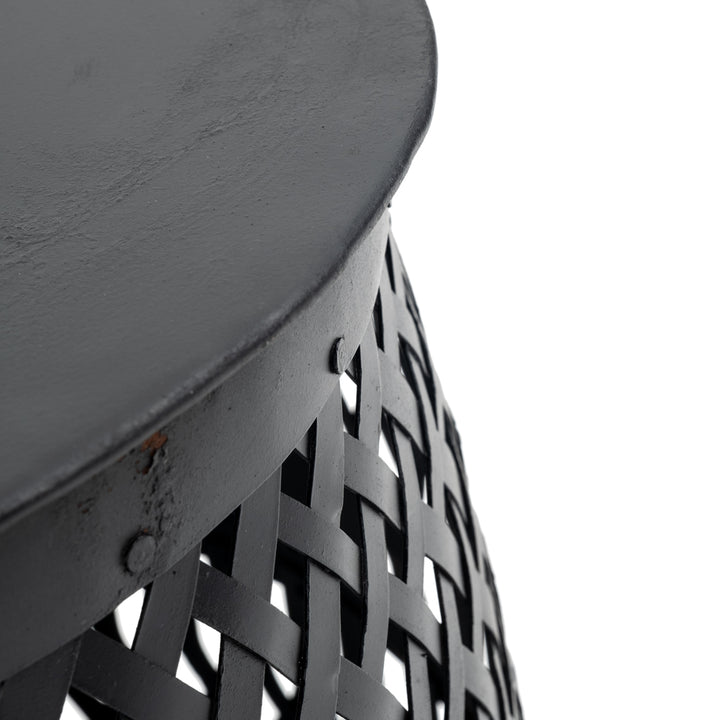 Indira Metal Accent Table Black