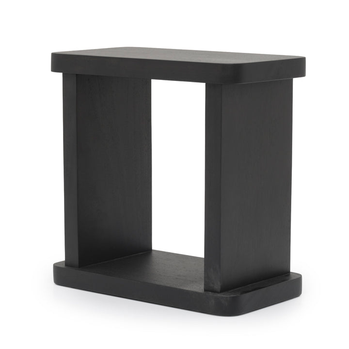 Siya Wood Accent Table Black