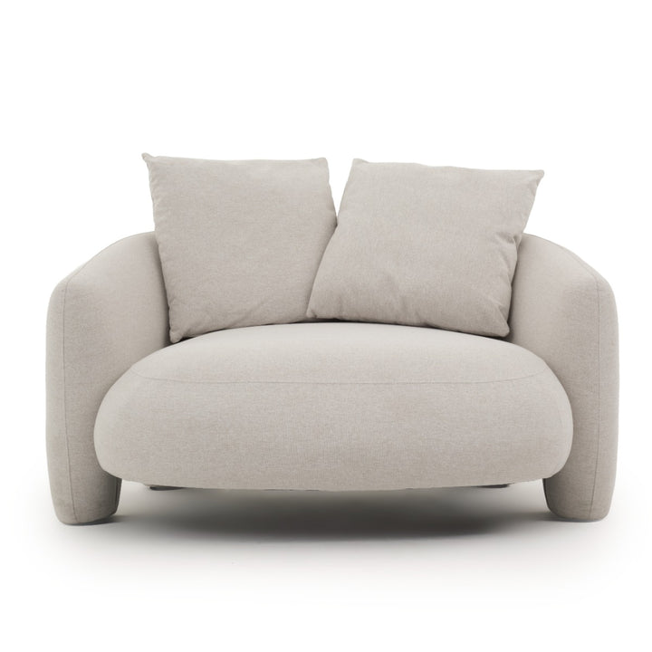Elinda Fabric Accent Chair Beige