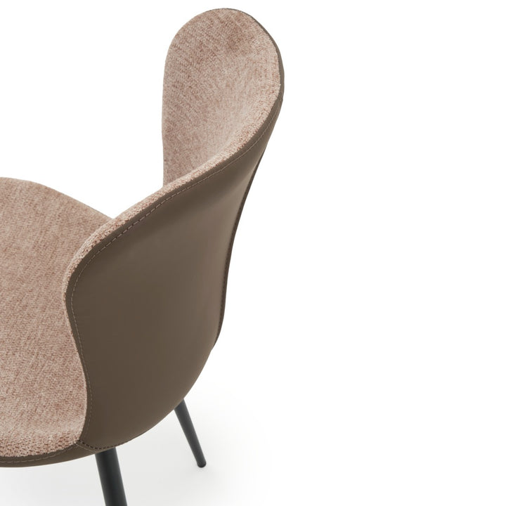 Ebina Fabric Chair Dark Brown