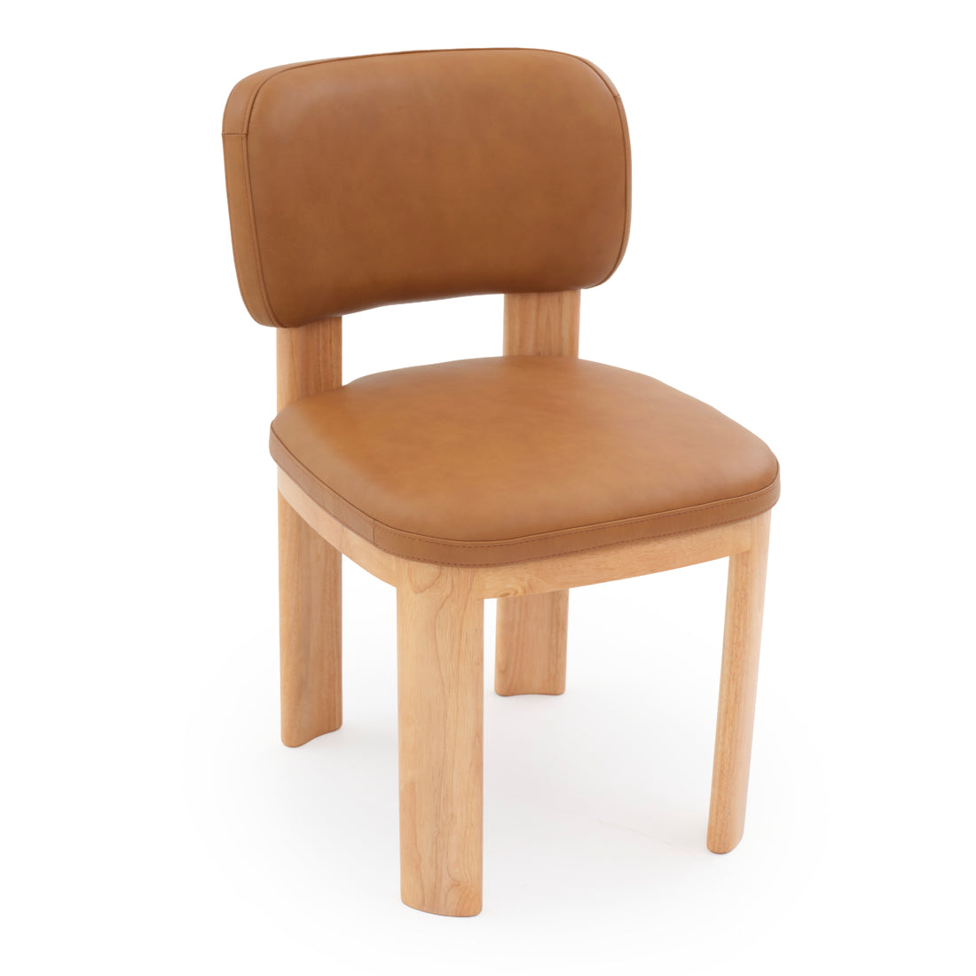 Noelia Leather Chair Cognac