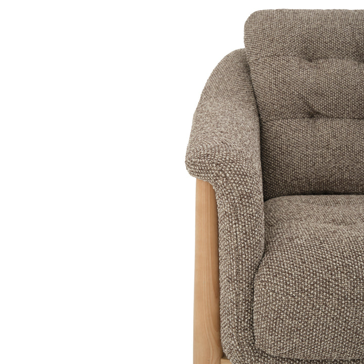 Naranda Fabric Accent Chair Dark Brown