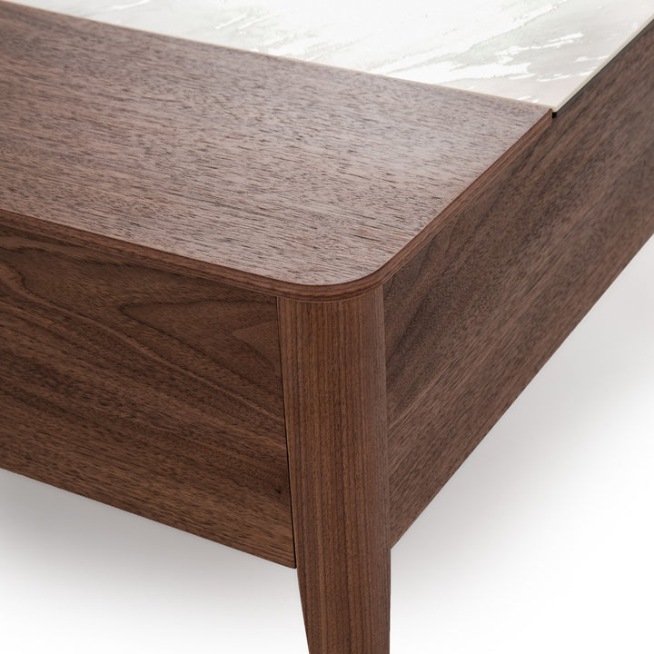Elkom Wood Coffee Table Dark Brown